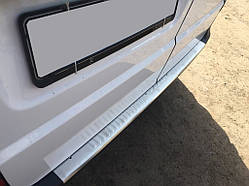 Накладка на задній бампер з загином (Omsa, нерж.) Матовий для Mercedes Vito W639 2004-2015рр