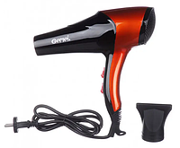 Фен для волос Gemei GM-1766 профессиональный для сушки волос,холодный обдув,2600 Вт,3 режима,Оранжевый,QWE