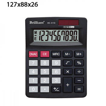 Калькулятор Brilliant 10 розрядний, чорний 638147/BS-010 G-Rich