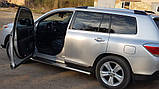 Бокові пороги Premium (2 шт., нерж.) Ø51 для Toyota Highlander 2008-2013 рр, фото 3