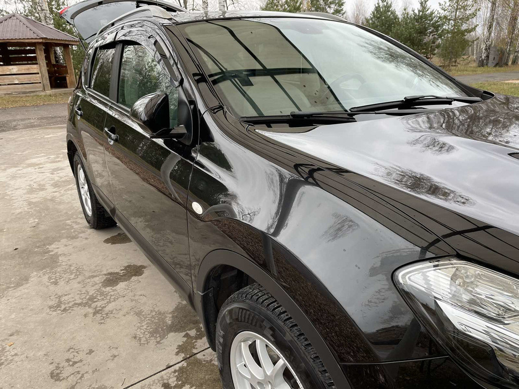 Ветровики (4 шт, Sunplex Sport) для Nissan Qashqai 2010-2014 гг - фото 5 - id-p2111891340