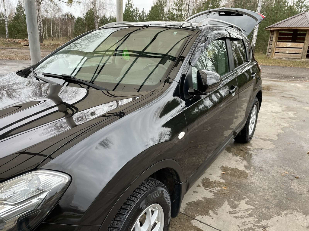 Ветровики (4 шт, Sunplex Sport) для Nissan Qashqai 2010-2014 гг - фото 6 - id-p2111891340