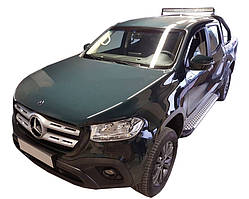 Бокові пороги Allmond Grey (2 шт., алюміній) для Mercedes X class