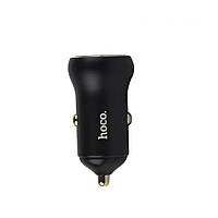 Автомобильное зарядное устройство Hoco NZ5 Smooth road Type-C 30W и USB 30W 5V 5A Черный LD, код: 8024558
