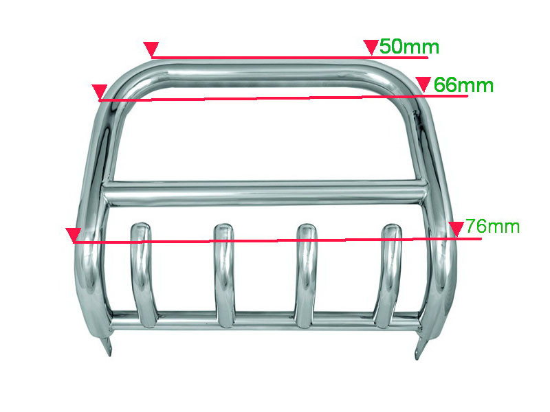 Кенгурятник QT006 (нерж.) для Nissan NP300 1999-2015