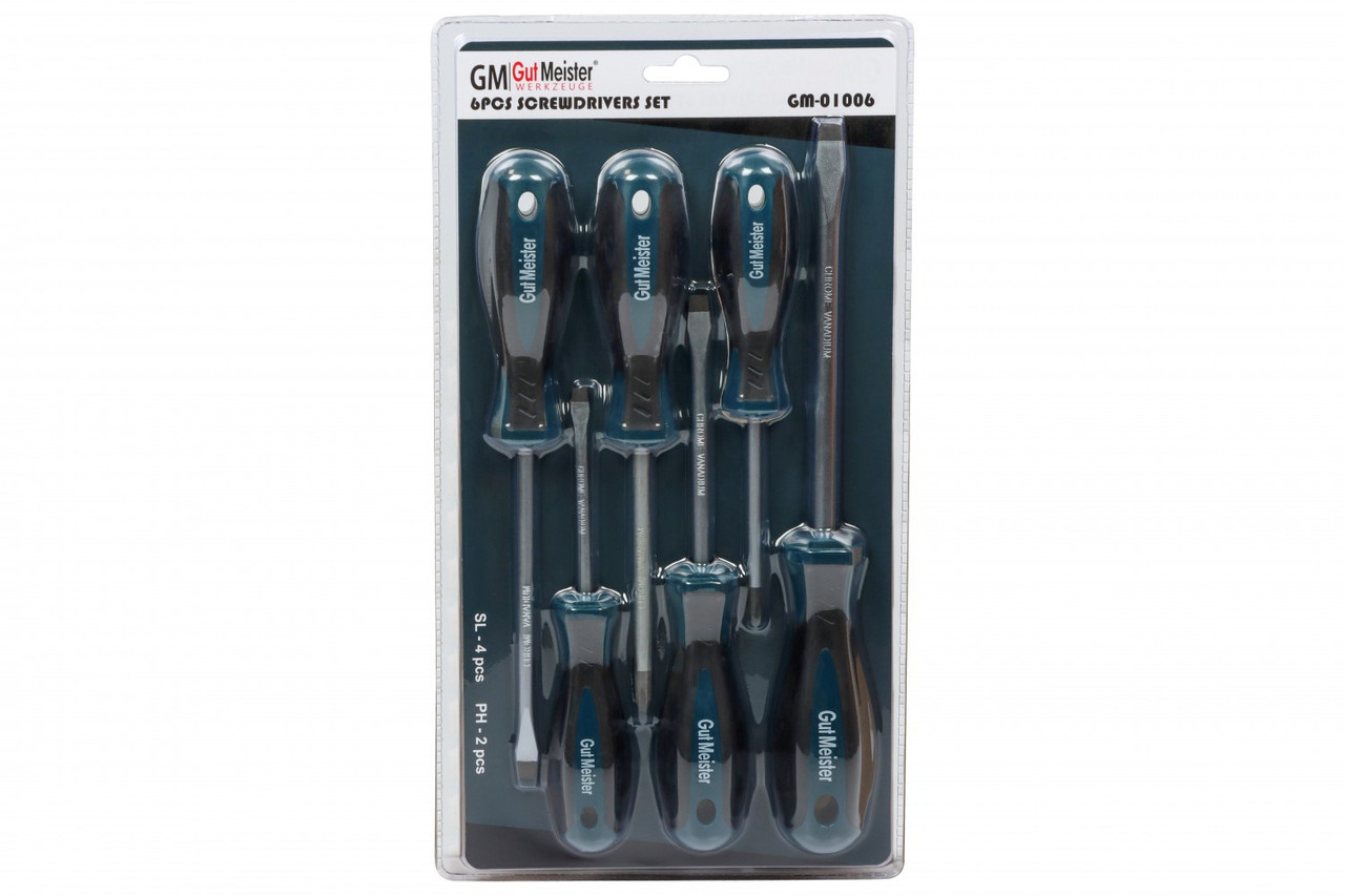 Набір магнітних викруток Gut Meister GM-01006 6 шт, фото 1