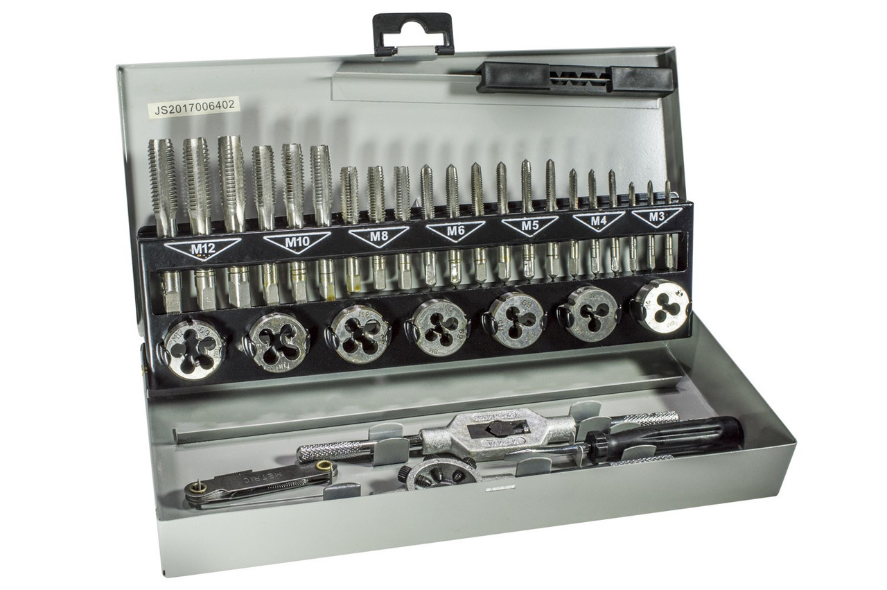 Набір мітчиків та плашок Mannesmann M53250 31 шт, фото 1