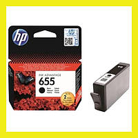 Картридж для принтера HP 655 DESKJET Ink Advantage 3525 4615 4625 5525 6525 CZ109AE оригинальный черный KM