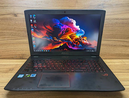 Б/в Ігровий ноутбук Asus GL552V 15.6" 1920x1080| i7-6700HQ| 16GB RAM| 240GB SSD+1000GB HDD| GTX 960M 2GB, фото 1