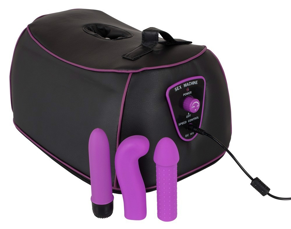 Секс-машина You2Toys G-spot Machine з насадками, фіолетово-чорна Кітті, фото 1