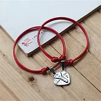 Комплект парных браслетов для влюбленных Ключ к Сердцу