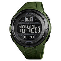 Оригинальные мужские часы SKMEI 1656GN ARMY GREEN, Армейские часы противоударные, Часы PO-757 армейские