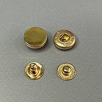 Кнопка таблетка-alfa 12,5 мм, упаковка 100 шт - золото КР