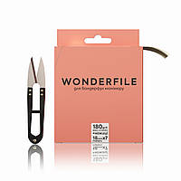 WONDERFILE Файл-стрічка для основи 160х18 мм, 180 грит (7 метрів) + ножиці