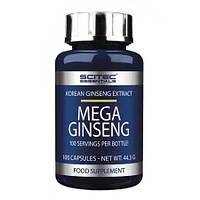 Натуральная добавка Scitec Mega Ginseng, 100 капсул