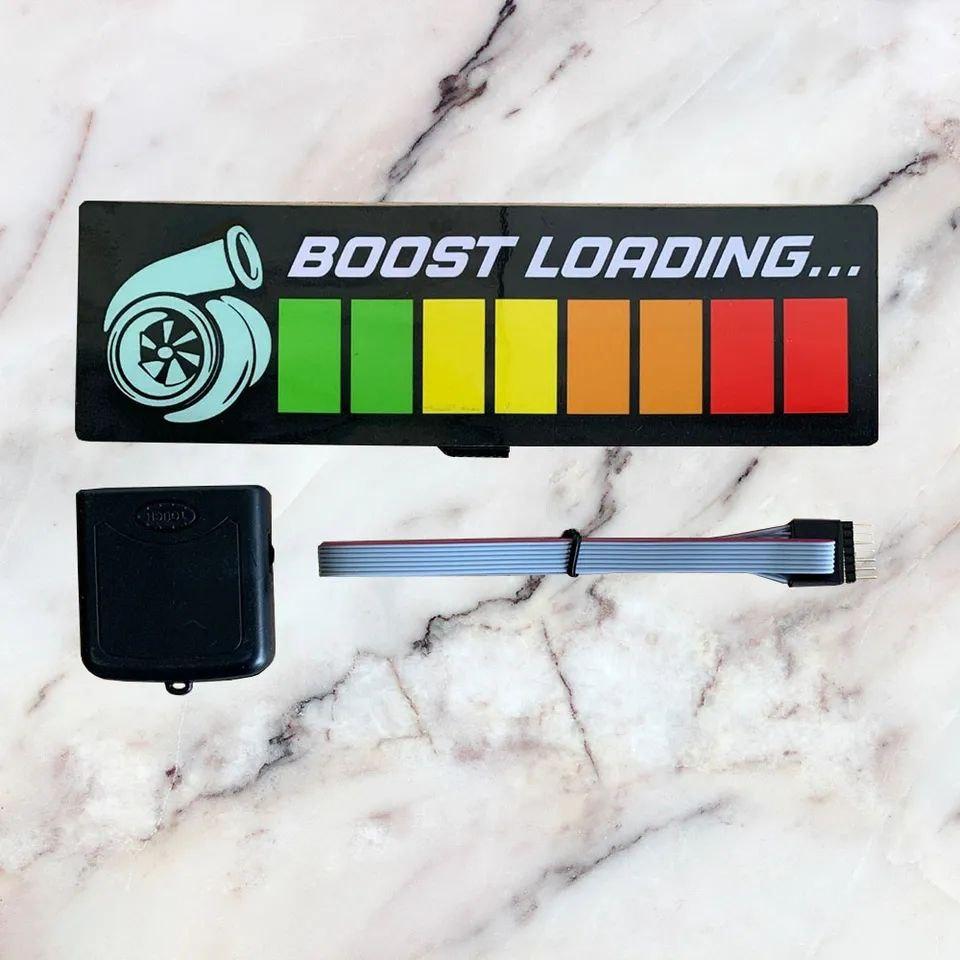 Стікер-еквалайзер, наліпка на автомобільне скло "Boost Loading"