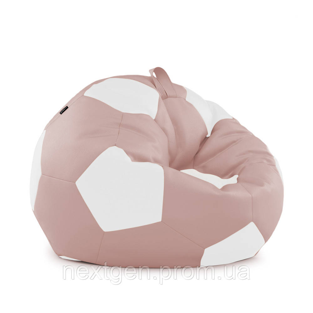 Кресло мешок Мяч Оксфорд 100см Студия Комфорта размер Стандарт Кофе с молоком + Белый KN, код: 6498879 - фото 2 - id-p2112009175