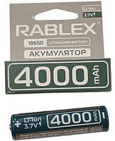 2X Аккумулятор RABLEX 18650 4000 mAh Li-ion 3.7V без защиты ОРИГИНАЛ РЕАЛЬНАЯ ЕМКОСТЬ для фонариков Польша!