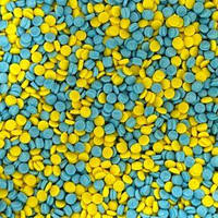 Посипка фігурна мікс жовто-блакитна "Конфеті" (50 г) П833