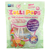 Zollipops, Zollipops, The Clean Teeth Pops, зі смаком тропічних фруктів, 3,1 унції