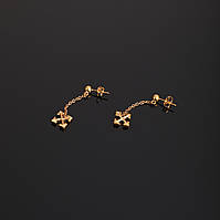 Сережки-висюльки золоте лого золоті 026356