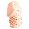 Насадка на головку пеніса тілесного кольору з відкритою головкою та рельєфом для додаткової стимуляції, фото 8