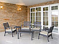 Прямокутний пластиковий столик Ocean Lounge Table, Siesta, чорний, фото 7