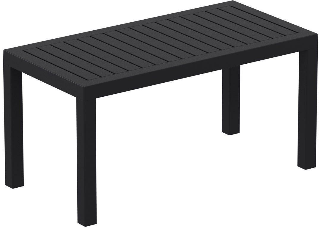 Прямокутний пластиковий столик Ocean Lounge Table, Siesta, чорний