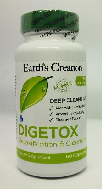 Для очищення організму Earth's Creation DIGETOX 60 капсул