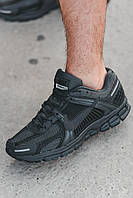 Кроссовки мужские и женские Nike Air Zoom Vomero 5 Gray Black / Найк аир Зум черные серые