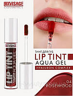 Тинт для губ с гиалуроновым комплексом lip tint aqua gel luxvisag #04