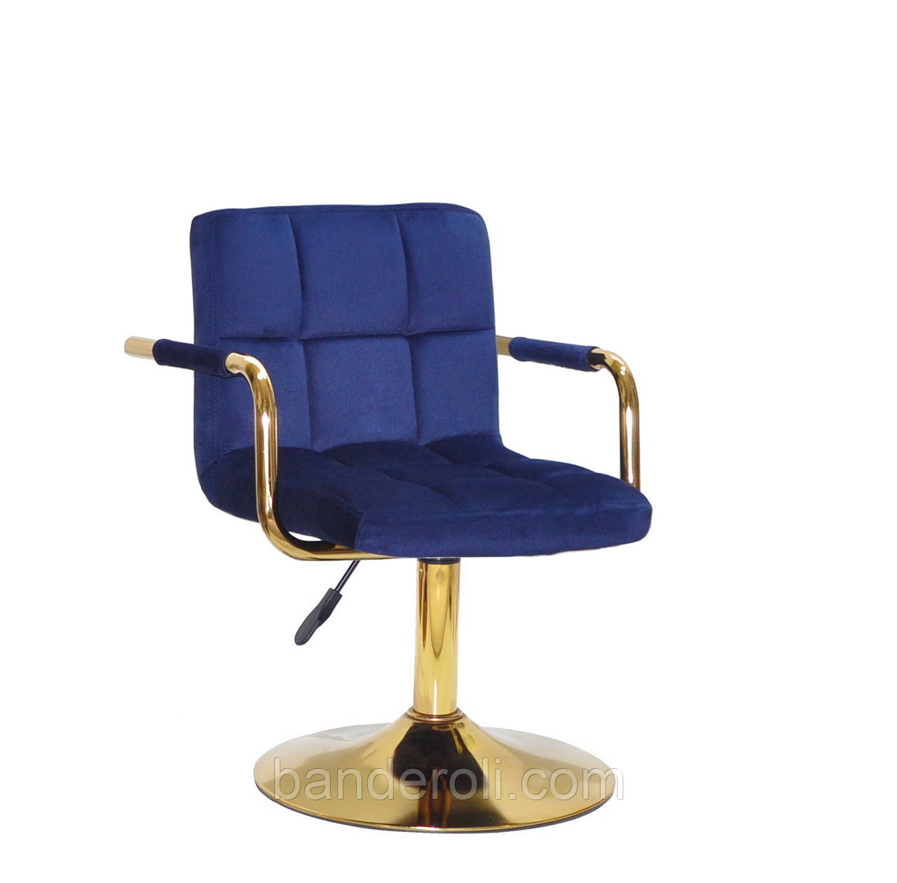 Крісло ARNO — ARM GD-Base оксамит синій В-1026, фото 1