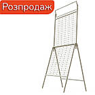 Стійка MONO-2018, (тр.20x20) 180 місць, посилена, підлогова, біла. Торгові стенди для продажу окулярів, фото 4