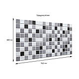 Декоративна ПВХ панель чорно-біла мозаїка 960х480х4мм SW-00001432, фото 4