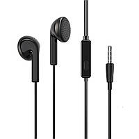 Проводные наушники вкладыши 3.5mm BOROFONE BM40 Sage universal earphones with mic Black