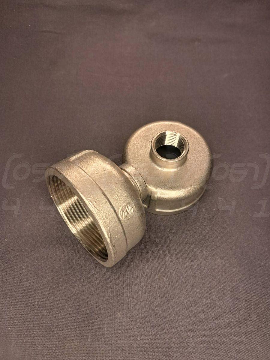 Муфта перехідна нержавіюча Ду=50х15 (2"х1/2") лита ISO 4144, EN 10241, DIN 2987