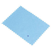 Серветка для очищення оптики блакитна 50x70 мм із тканої мікрофібри