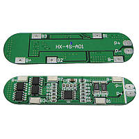 BMS контроллер заряда-разряда для 4-х Li-Ion аккумуляторов 18650 HX-4S-A01 6A 16.8V