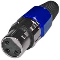 CANON (XLR) гнездо СИНЕЕ (WTY0055C)