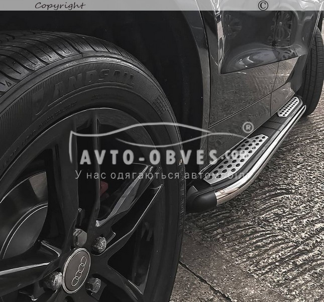 Боковые подножки Mitsubishi Outlander XL 2010-2012 - style: Atom - фото 4 - id-p700429032