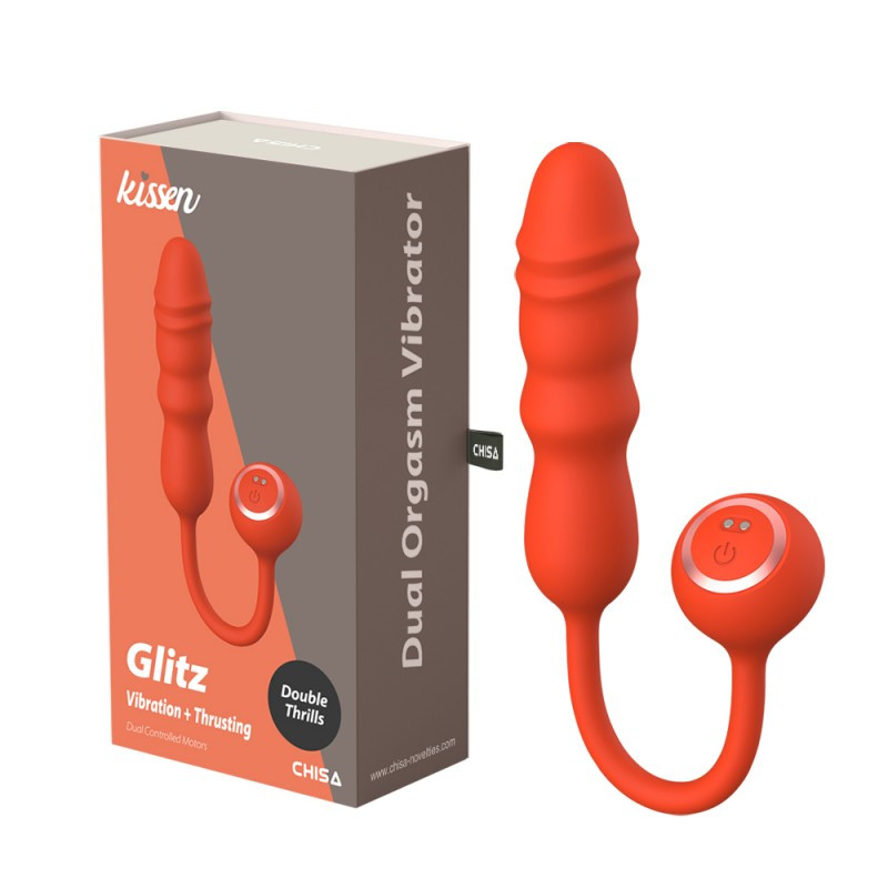 Вібратор для жінок Dual Orgasm Vibrator Kissen Glitz, фото 1