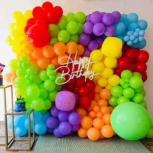 Стіна з кульок Різнокольоровий бриз (304 кульки)