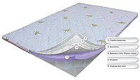 Тонкий ортопедический матрас 190х70х6 см, мягкий зима/лето, топпер футон, ORTHOSLIM6, тонкий матрас на диван