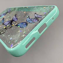 Чохол для Motorola E40 чохол з метеликами із захистом камери на телефон моторола е40 бірюзовий a0i, фото 5