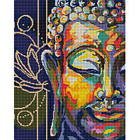 Алмазная мозаика "Красочный Будда" DBS1041, 40x50 см от 33Cows