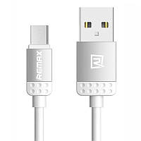 Кабель для зарядки USB to MicroUSB Remax Lovely RC-010m 2,1A 1m Silver