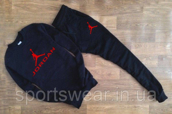 Чорний костюм Jordan (червоне лого) "" В стилі Jordan ""