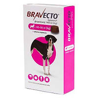 Бравекто 40-56 кг (1400 мг), обробка для собак від бліх та кліщів. 1 таблетка захист на 12 тижнів.