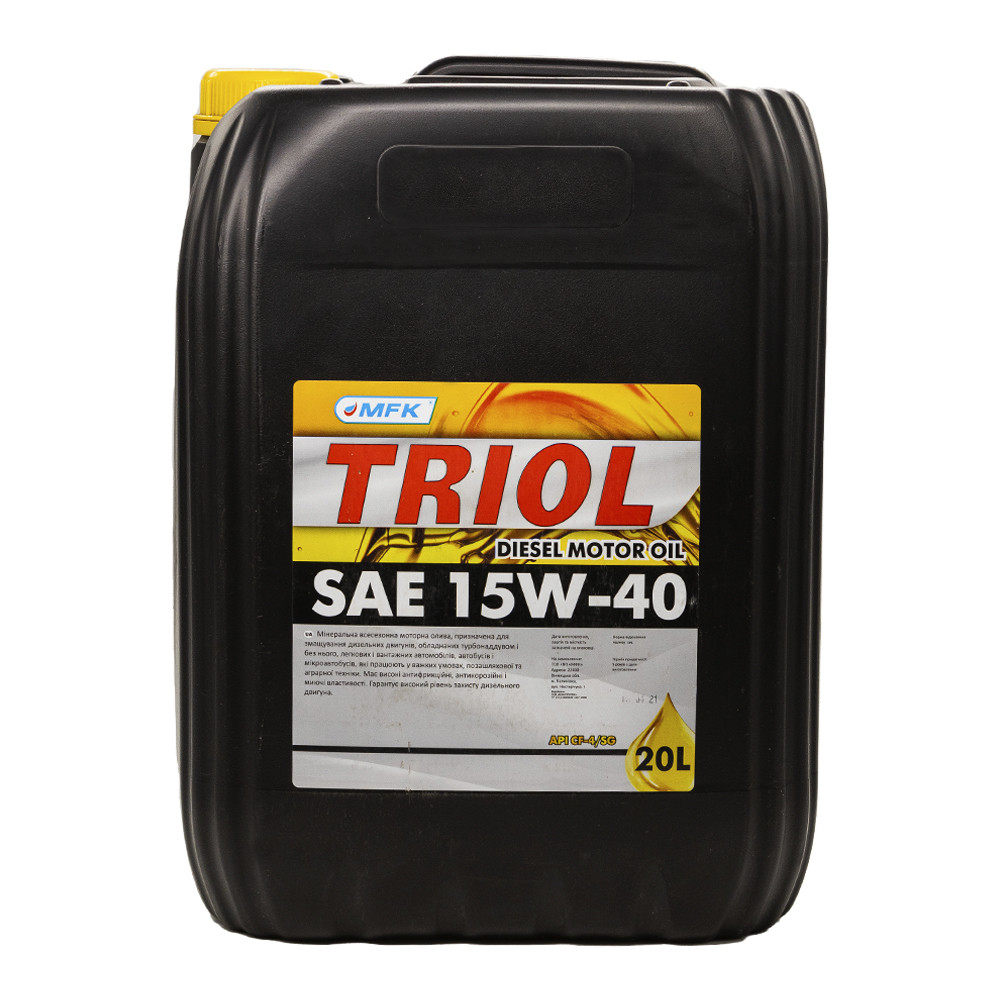 Моторна олива МФК Тріол СF-4/SG 15W40 20л