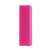 Однотонный прямоугольный баф для шлифовки натуральных и искусственных ногтей, 1 шт. Розовый
